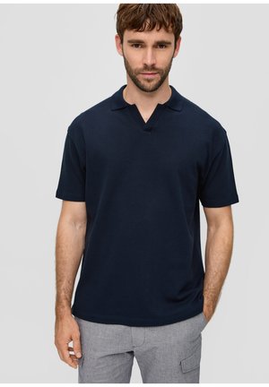 s.Oliver MIT AJOUR-MUSTER - Poloshirt - navy