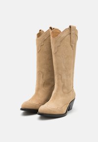 ALOHAS LIBERTY - Kovboju/motociklistu tipa zābaki - beige