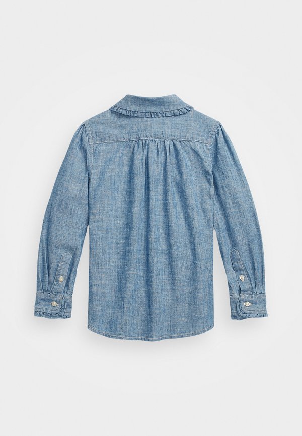INDIGO COTTON CHAMBRAY SHIRT - Button-down blouse2