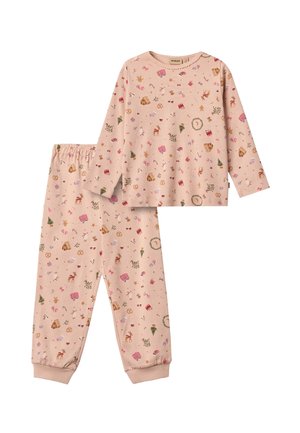 MILA SET - Nattøj sæt - rose dust holiday