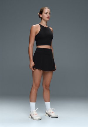 OYSHO, COMPRESSIVE SHORT - Jupe de sport - black