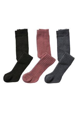 BABY TIGHTS 3-PACK - Tights - Rosa / Grey melange / Black