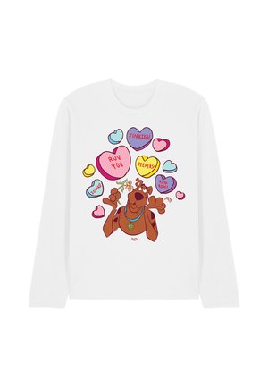 Cotton Soul, SCOOBY DOO! VALENTINE'S DAY HEART CANDY - Long sleeved top - white