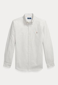 CUSTOM FIT STRIPED OXFORD SHIRT - Πουκάμισο - pale russet/white