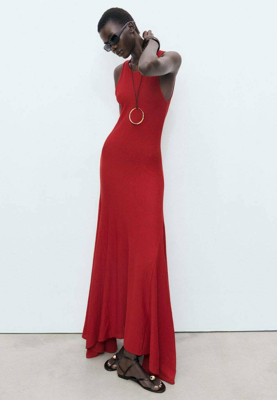 chinese dress ladies x Mango "Dedalera" Maxi Dress