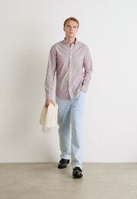 GANT REG POPLIN STRIPE - Chemise - wine red