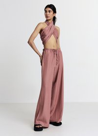 Calliope IN RILIEVO - Stoffhose - rosa fard