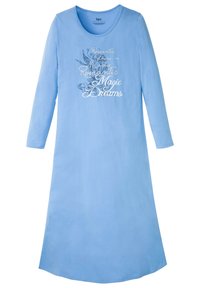 bonprix LANGES MIT SCHLITZ - Camicia da notte - blue
