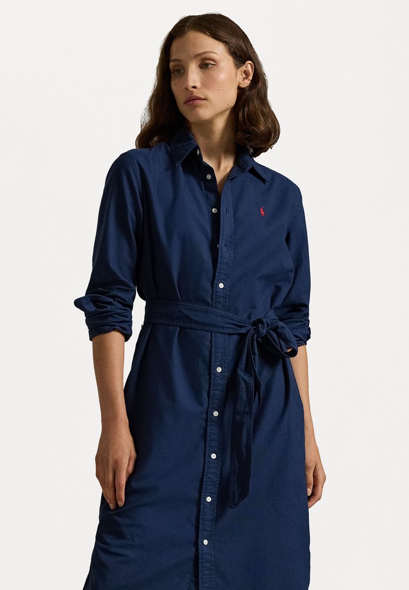 Polo Ralph Lauren - CORY LONG SLEEVE DAY DRESS - Paitamekko - summer navy, Suurenna