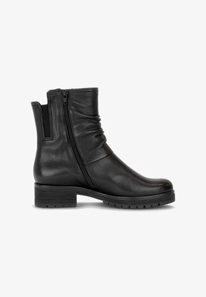 Gabor, 8028.01 - Enkellaarsjes met plateauzool - black