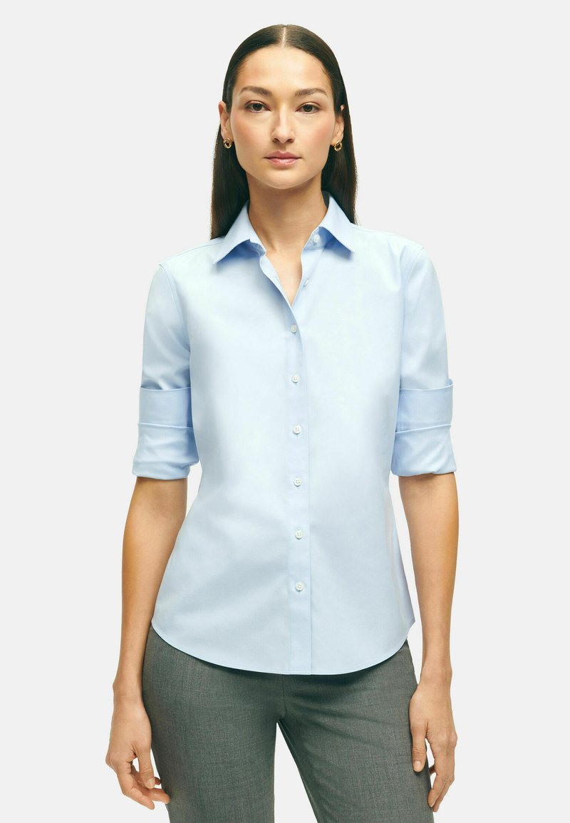 Brooks Brothers STRETCH SUPIMA Hemdbluse open blue/blau Zalando.at