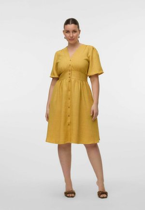 VMCMELANEY MIDI - Shirt dress - golden spice