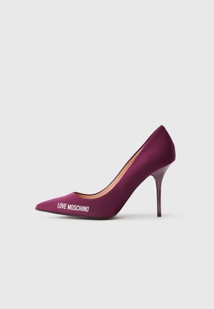 High heels - burgundy