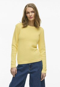VILA VIDALO O NECK  - Trui - pale banana
