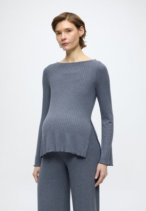 MLSADIE VITA LS JRS TOP 2F - Top s dlhým rukávom - bering sea detail:melange