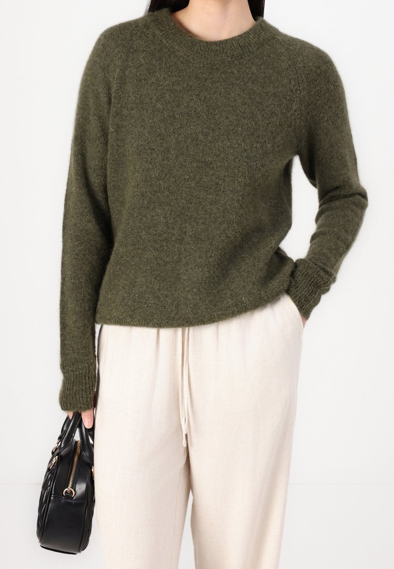 Selected Femme Pullover - dark green