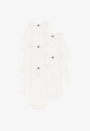 Petit Bateau LONG SLEEVE 5 PACK SET - Body - white