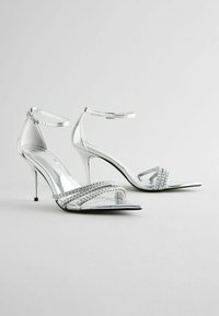 Next Sandale cu toc - silver