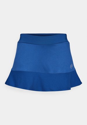 Blå idrettsshorts med en tettsittende midjebånd og utsvingt hem. Laget av glatt, lett stoff med en subtil logo detaljer.