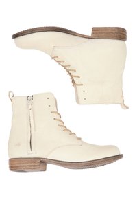 DreiMaster Botines con cordones - wollweiss