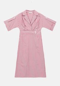 Vestido camisero - red/white