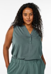 Zizzi FLASH - ÄRMELLOSE - Top - balsam green