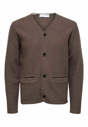 Selected Wool - Kardigán - morel