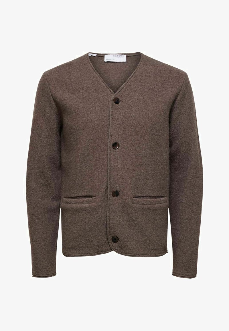 Selected Wool - Gilet - morel