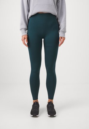 SEAMLESS SCHRUNCH - Leggings - dark green