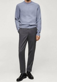 Mango Strickpullover - light blue