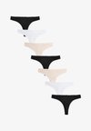 7 PACK - Tanga - black white nude
