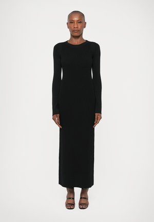 STEFANIA - Robe pull - full black/silver-coloured
