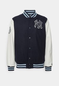 New Era new york yankees anniversary patch varsity jacket - Casaco de treino - french navy/off-white