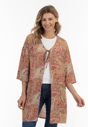 Cardigan - bordeaux mehrfarbig