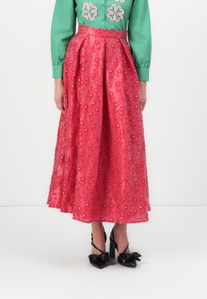 ENCHANTED MAXI SKIRT - Gonna lunga - red