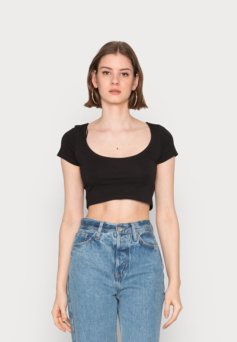 Damen T-Shirts | Monki 2 PACK T-Shirt basic red/black/mehrfarbig - AM64021 Damen T-Shirts | Monki 2 PACK T-Shirt basic red/black/mehrfarbig - AM64021