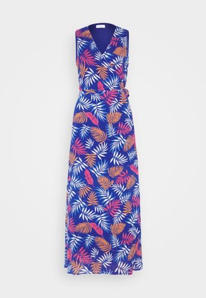 VILA, VIURA WRAP DRESS - Maxi dress - mazarine blue/multi