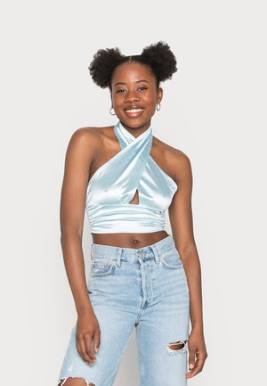 TWIST NECK - Top - blue