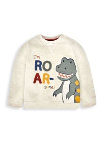 JoJo Maman Bébé APPLIQUÉ  - Mikina - natural trex