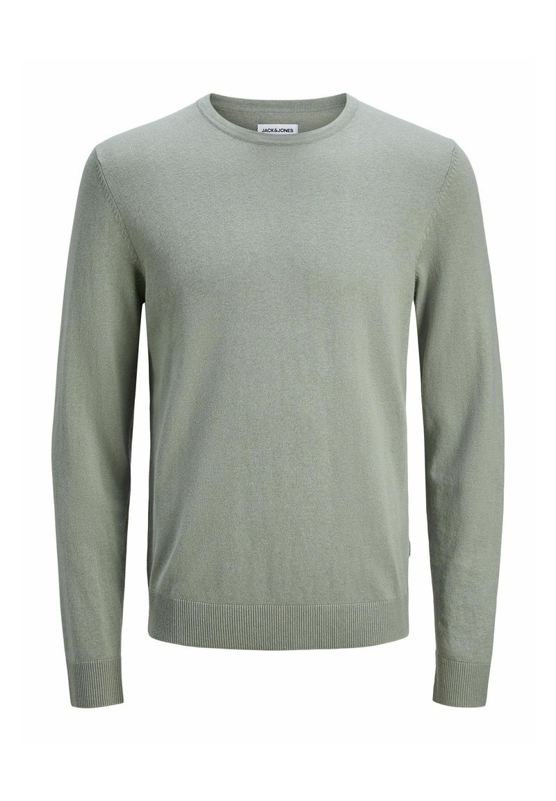 Jack Jones JJEEMIL CREW NECK Jumper iceberg green/light