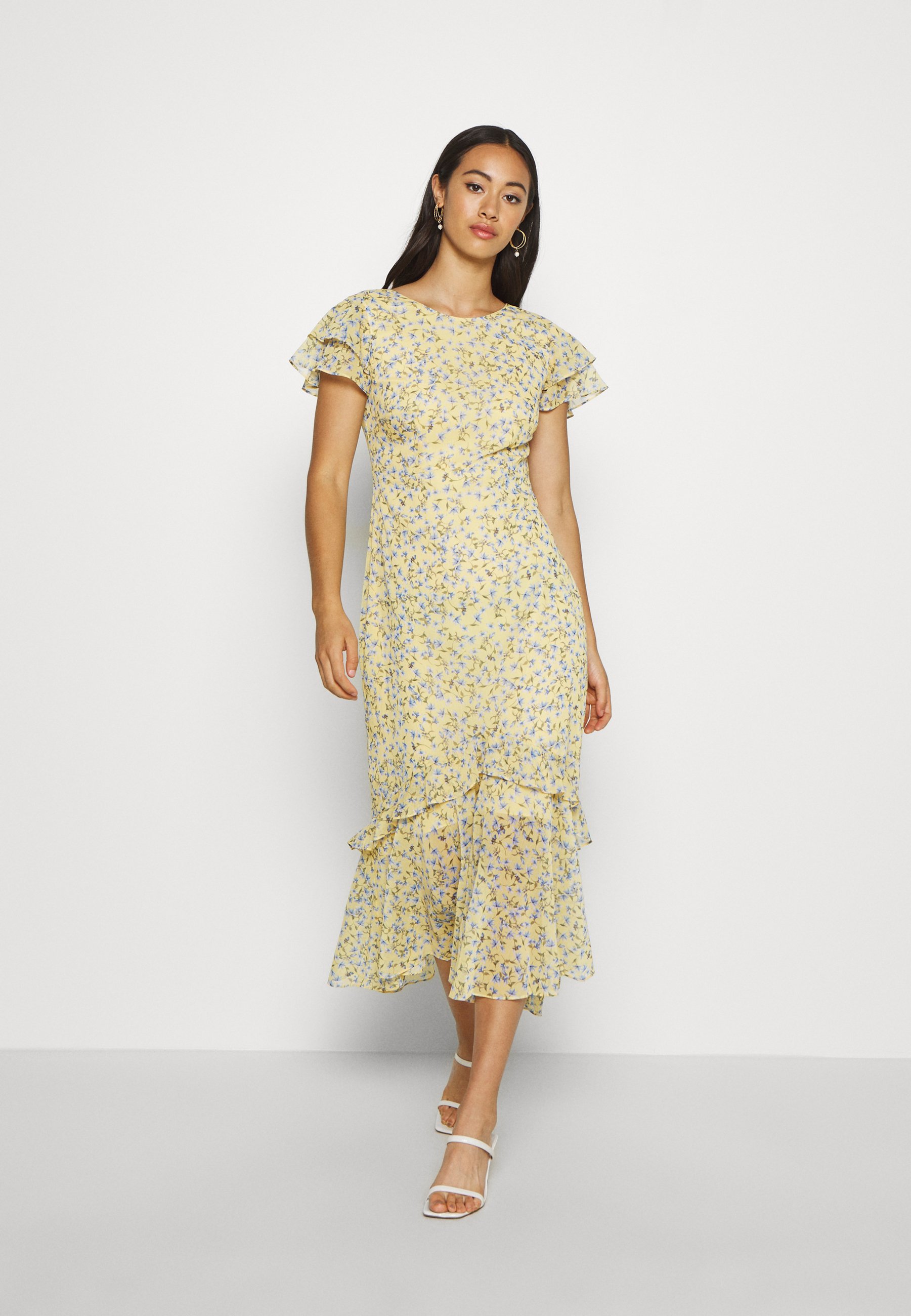 flutter sleeve dress uk