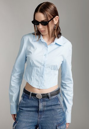Button-down blouse - blue