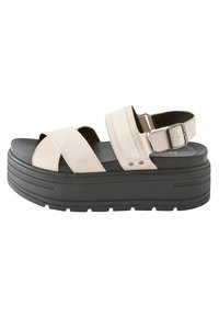 Next CHUNKY REGULAR WIDE FIT - Platvormsandaalid - bone