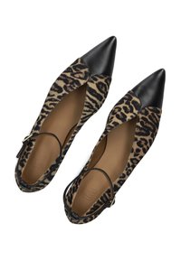 Toral CRISTELLE - Ballerina's met enkelbandjes - bruin