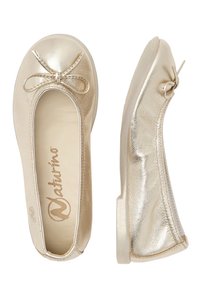 Ballerina Mädchen 34 Naturino Margot Ballerinas – Klassische Lederslipper Mit Schleife (Weiß, Gr. 34) Kommunionschuhe Mädchen Weiß