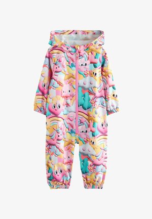 Next, SHOWER RESISTANT PRINTED PUDDLE - REGULAR FIT - Kezeslábas - pink