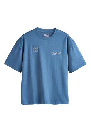 Next, T-shirt print - blue picasso