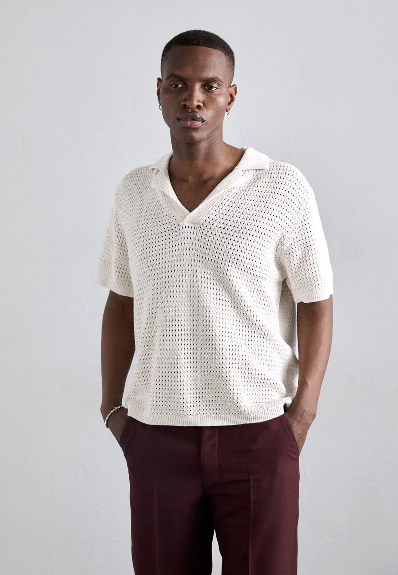 J.LINDEBERG - ETHAN OPEN COLLAR  - Polo - moonbeam, Agrandir