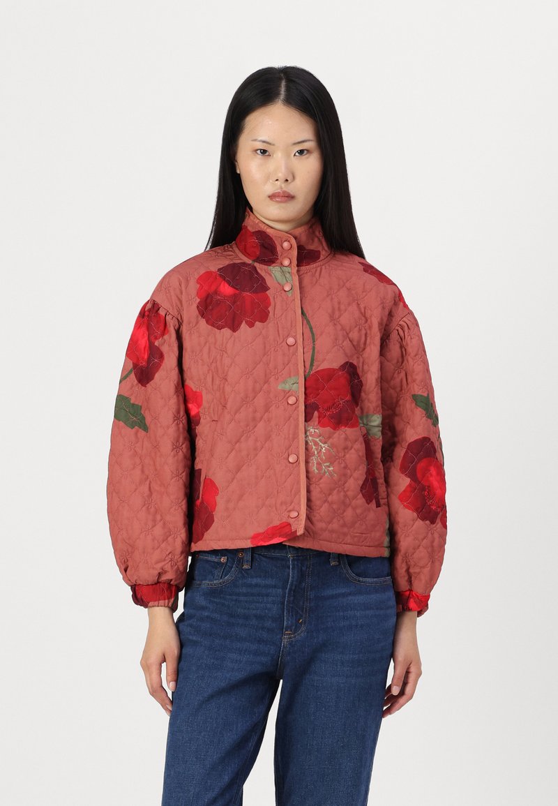 Vero Moda VMJANE LOLA QUILT  FAW EXP - Lagana jakna - winetasting/dark rose
