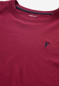 Next 4 PACK REGULAR FIT - Tricou basic - burgundy red white grey black